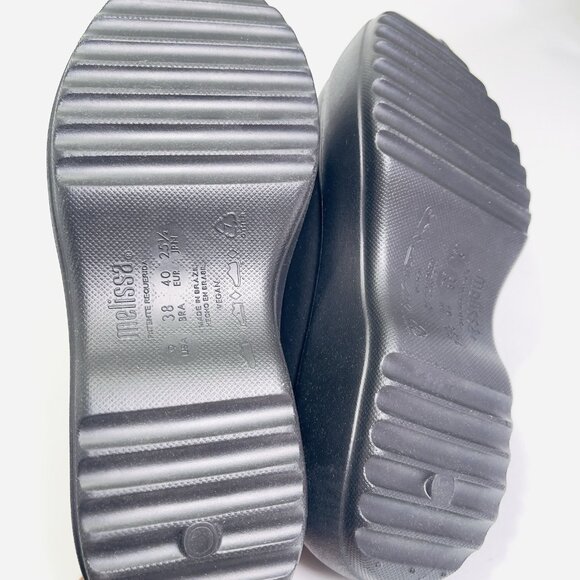 Melissa Free Clog Platform Black Slip-On Chunky Platform Sandals Women’s Size 9 - Picture 7 of 9